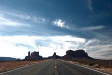 Late afternoon I 163 - Utah, approaching from Mexican Hat