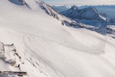 On the glacier down to Cervinia 