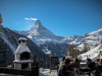 Great food and great view of the Matterhorn