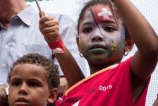 Children during the lantern parade