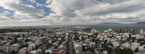 View over the city from the Hallgrímskirkja church