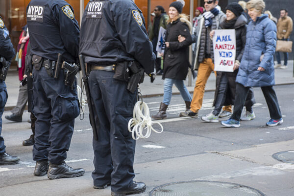 Protest YES - Police presence in this form - NO