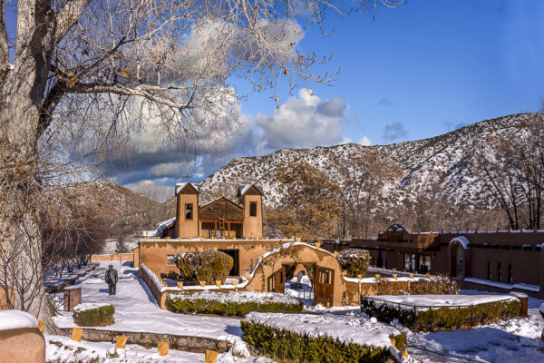 Santuario de Chimayo in winter